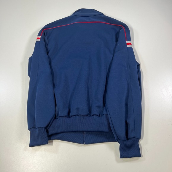 Vintage Reebok Track Jacket Mens XL Extra Large Blue Full Zip Sweatshirt 80s - Picture 4 of 9